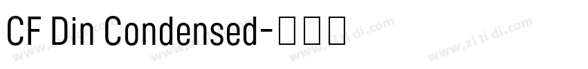 CF Din Condensed字体转换